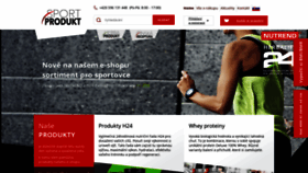 What Sportprodukt.cz website looked like in 2020 (3 years ago)