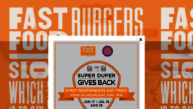What Superduperburgers.com website looked like in 2020 (3 years ago)