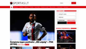 What Sportas.lt website looked like in 2020 (3 years ago)