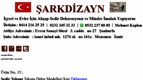 What Sarkdizayn.com website looked like in 2020 (3 years ago)