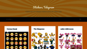 What Stickerstelegram.com website looked like in 2020 (3 years ago)