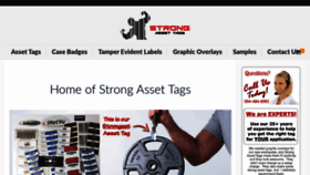 What Strongassettags.com website looked like in 2020 (3 years ago)