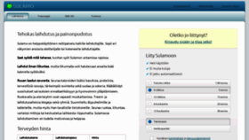 What Sulamo.fi website looked like in 2020 (3 years ago)