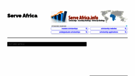 What Serveafrica.info website looked like in 2020 (3 years ago)