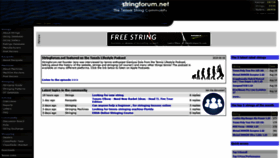 What Stringforum.net website looked like in 2020 (3 years ago)