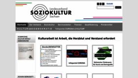 What Soziokultur-sachsen.de website looked like in 2020 (3 years ago)