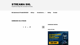 What Streama-shl-hockey.se website looked like in 2020 (3 years ago)