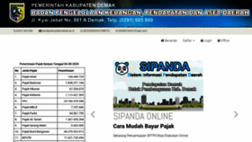 What Sipanda.demakkab.go.id website looked like in 2020 (3 years ago)