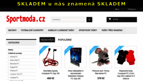 What Sportmoda.cz website looked like in 2020 (3 years ago)