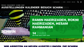 What Schirn.de website looked like in 2020 (3 years ago)