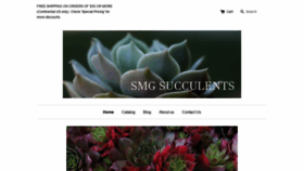 What Smgsucculents.com website looked like in 2020 (3 years ago)