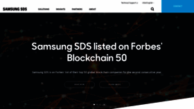 What Samsungsds.com website looked like in 2020 (3 years ago)