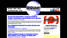 What Sequart.org website looked like in 2020 (3 years ago)