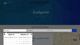 What Spahotels-bulgaria.com website looked like in 2020 (3 years ago)