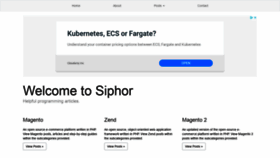 What Siphor.com website looked like in 2020 (3 years ago)