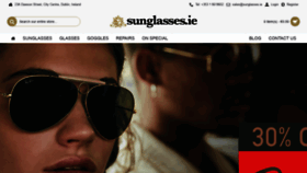 What Sunglasses.ie website looked like in 2020 (3 years ago)