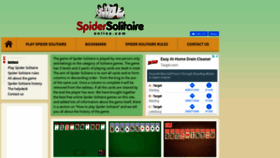 What Spidersolitaireonline.com website looked like in 2020 (3 years ago)