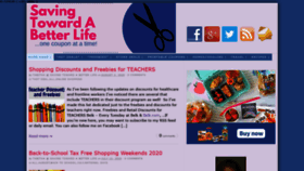 What Savingtowardabetterlife.com website looked like in 2020 (3 years ago)