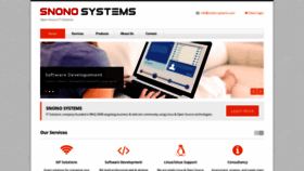 What Snono.systems website looked like in 2020 (3 years ago)