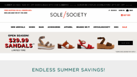 What Solesociety.com website looked like in 2020 (3 years ago)