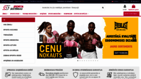 What Sportasistemas.lv website looked like in 2020 (3 years ago)