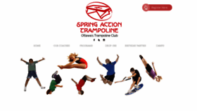 What Springaction.ca website looked like in 2020 (5 years ago)