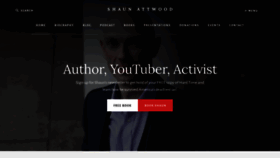 What Shaunattwood.com website looked like in 2020 (3 years ago)