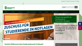 What Studentenwerk-greifswald.de website looked like in 2020 (3 years ago)