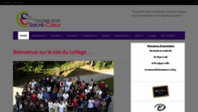 What Sacrecoeurannonay.fr website looked like in 2020 (3 years ago)