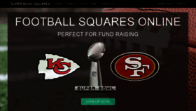 What Superbowlsquares.org website looked like in 2020 (3 years ago)