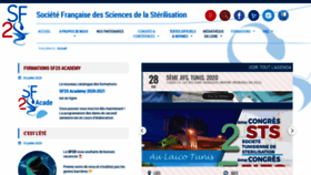 What Sf2s-sterilisation.fr website looked like in 2020 (3 years ago)