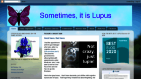 What Sometimesitislupus.com website looked like in 2020 (3 years ago)