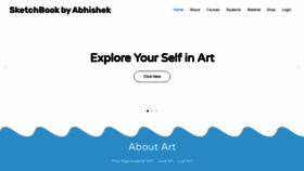 What Sketchbookbyabhishek.com website looked like in 2020 (3 years ago)