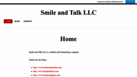 What Smileandtalk.com website looked like in 2020 (3 years ago)