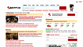 What Seznam.cz website looked like in 2020 (3 years ago)