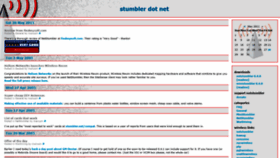 What Stumbler.net website looked like in 2020 (3 years ago)