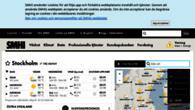 What Smhi.se website looked like in 2020 (3 years ago)