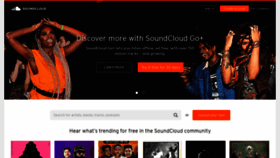 What Soundcloud.com website looked like in 2020 (3 years ago)