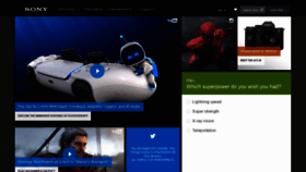 What Sony.com website looked like in 2020 (3 years ago)