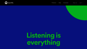What Spotify.com website looked like in 2020 (3 years ago)