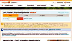What Swedbank.lt website looked like in 2020 (3 years ago)