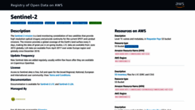 What Sentinel-pds.s3-website.eu-central-1.amazonaws.com website looked like in 2020 (5 years ago)