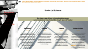 What Studiolaboheme.com website looked like in 2020 (3 years ago)