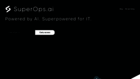 What Superops.ai website looked like in 2020 (3 years ago)