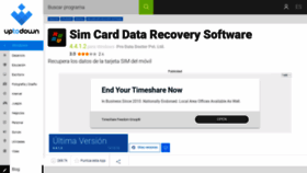 What Sim-card-data-recovery-software.uptodown.com website looked like in 2020 (3 years ago)