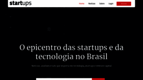 What Startups.com.br website looked like in 2020 (3 years ago)