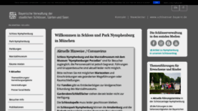 What Schloss-nymphenburg.de website looked like in 2020 (3 years ago)