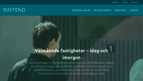 What Sustend.se website looked like in 2020 (3 years ago)