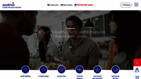 What Sodexo.cz website looked like in 2020 (3 years ago)