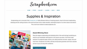 What Scrapbooking.com website looked like in 2020 (3 years ago)